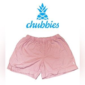 Men’s- Chubbies- Light Pink “Easy Shorts”- Sz M- EUC